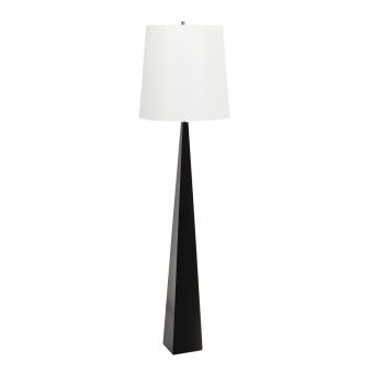 Elstead Lighting / Floor Lamps / Ascent 1 Light Floor Lamp with White Shade - Black - Black