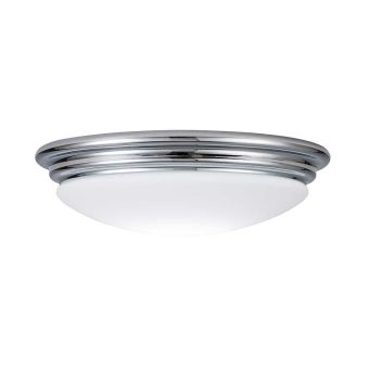 Elstead Lighting / Ceiling Lights / Brompton 1 Light Flush - Polished Chrome