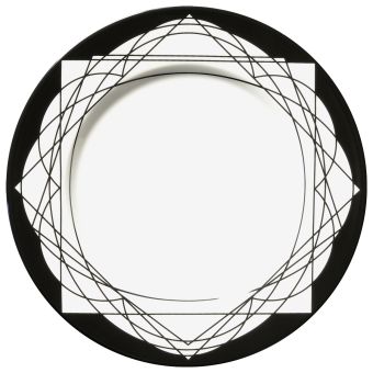 Le Porcellane / Plates & Bowls Tabletop / Baroqeat Black 5863