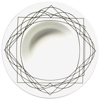 Le Porcellane / Plates & Bowls Tabletop / Baroqeat Black 5862