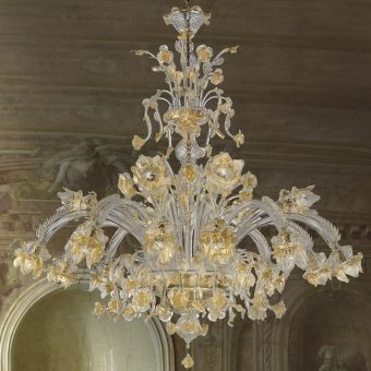 Glass & Glass Murano / Kronleuchter / Traditional Venetian chandeliers C-1910/15