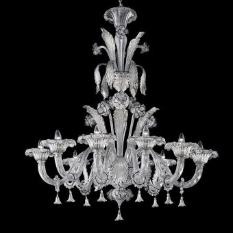 Glass & Glass Murano / Kronleuchter / Traditional Venetian chandeliers C-1965/8