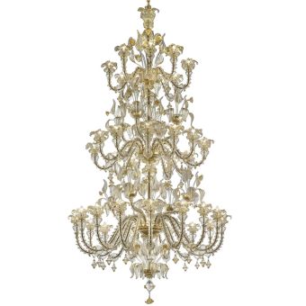 Glass & Glass Murano / Kronleuchter / Traditional Venetian chandeliers C-2301/36