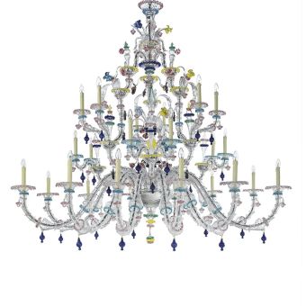 Glass & Glass Murano / Kronleuchter / Traditional Venetian chandeliers C-26105/24