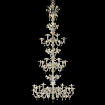 Glass & Glass Murano / Kronleuchter / Traditional Venetian chandeliers C-2792/36
