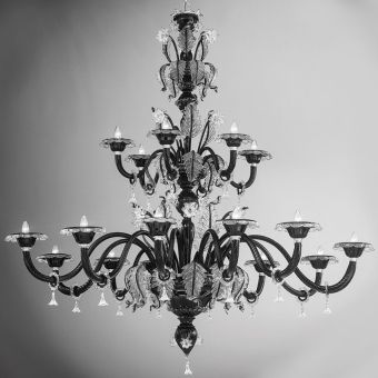 Glass & Glass Murano / Kronleuchter / Traditional Venetian chandeliers C-28010/18