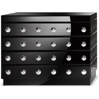 Arte Veneziana / Kommoden mit Schubladen / CDA Art Déco Black FCD-AVA-009-CDA