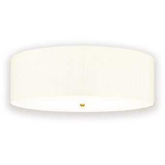 Elstead Lighting / Ceiling Lights / Fletcher 34 Flush Aged Brass with Ivory Shade