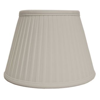 Elstead Lighting / Lampshades / 10 Cotton Fine Pencil Pleat Oyster 25 cm