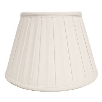 Elstead Lighting / Lampshades / 12 Cotton Box Pleat Ivory 30 cm