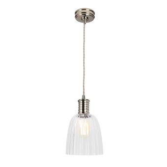Elstead Lighting / Pendant Lights / Douille 1 Light Pendant - Polished Nickel
