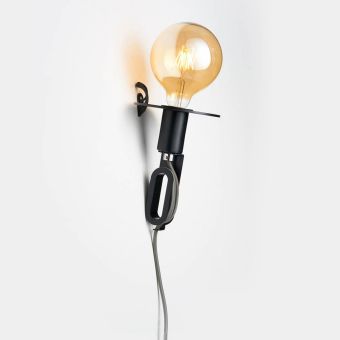 Zava Driyos Naked / Dekorative Wandlampe im minimalistische Stil, Kabellänge verstellbar