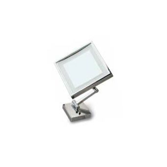 Estro / Quadratischer Spiegel mit LED-Beleuchtung / Tourquoise R709