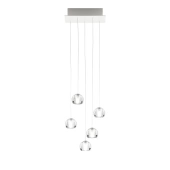 Fabbian / LED Deckenleuchten / Multispot Beluga F32 5 spots 30x15cm