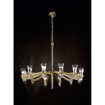 Arte Veneziana / Kronleuchter / Flesso Contemporary LCC-GLF-202-LC90