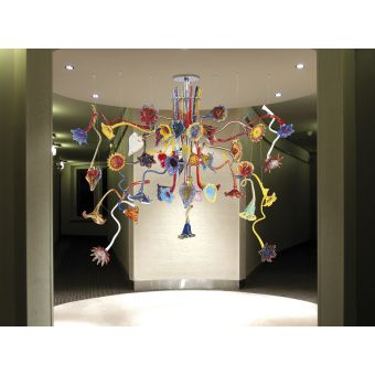 Glass & Glass Murano / Chandeliers / Forme Colorate C-Ikebana 1
