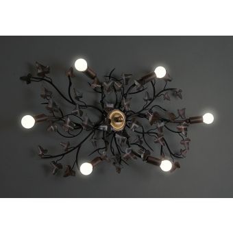 Officina Ciani / LED Ceiling Lights / Metal with Ivy Leaves HL1047PL-6 Edera