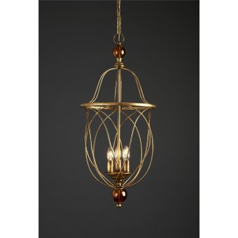 Officina Ciani / Pendants & Suspension Lights / Iron Rod HL1114CH-3 Palla ambra