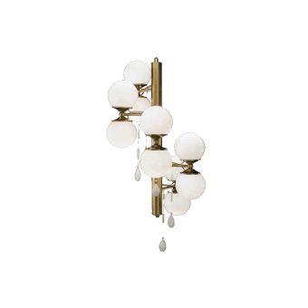 Mechini / Chandeliers / Coulored Bohemian Crystal L-MEK11/10 White Balls