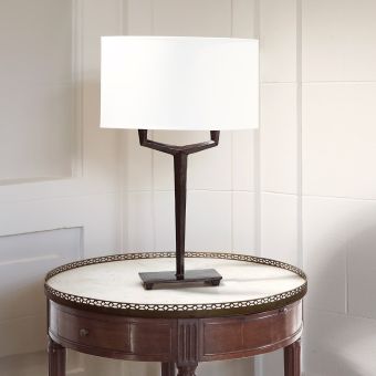 Objet Insolite / Bronze Tischlampe / Lampe Alix