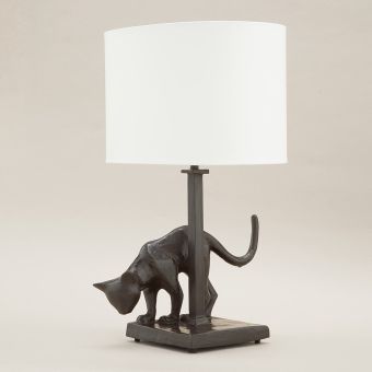 Objet Insolite / Bronze table lamp / Lampe Lili