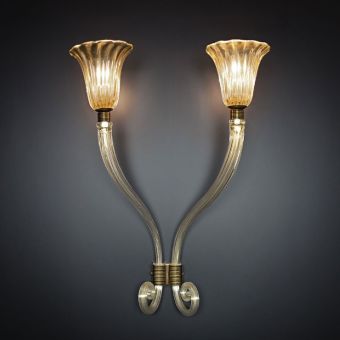 Arte Veneziana / Wandleuchten / Liseron Art Déco LDW-AVA-006-AD32