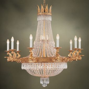 Mariner / Luxury Schöler Kristall Kronleuchter, französischer Empire-Stil / 18761