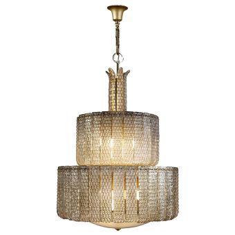 Mariner / Kronleuchter / Bronzeguss / Venezianisches Glas 20270