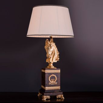 Mariner / Tischlampen / Bronzeguss / Holz 20131