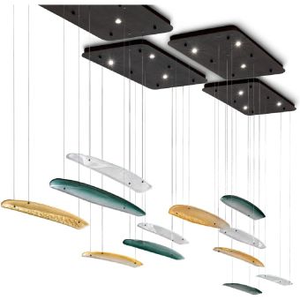 Arte Veneziana / Pendel- & Hängeleuchten / Nuvole Contemporary LCC-GLF-210-10