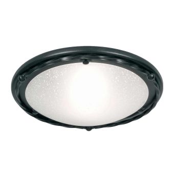 Elstead Lighting / Ceiling Lights / Pembroke 1 Light Flush Light Style B - Black