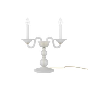 Preciosa / Luxuriöse und Elegante Tischleuchte, Zwei Kerzen / Contemporary Colour Eugene M