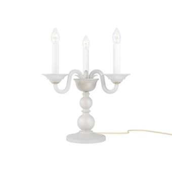 Preciosa / Luxuriöse und Elegante Tischleuchte, Drei Kerzen / Contemporary Colour Eugene L