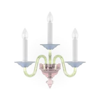 Preciosa / Elegante Wandleuchte Drei Kerzen / Contemporary Colour Eugene M