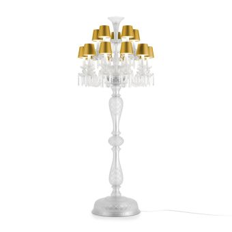 Preciosa / Exquisite Stehlampe, farbige Lampenschirme / Contemporary Colour Rudolf