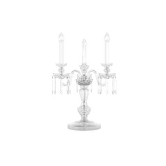 Preciosa / Exquisit Tischleuchte Drei Kerzen / Historisches Design Rudolf M 