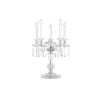 Preciosa / Exquisit Tischleuchte Fünf Kerzen / Historisches Design Rudolf L