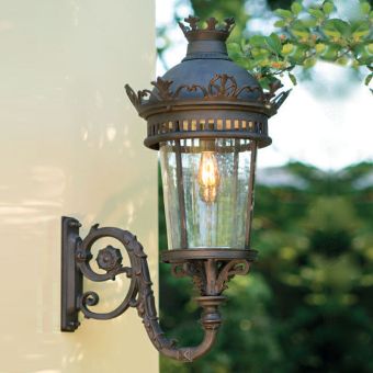 Außenwandlampe Empire Stil aus Schmiedeeisen - WL 3670