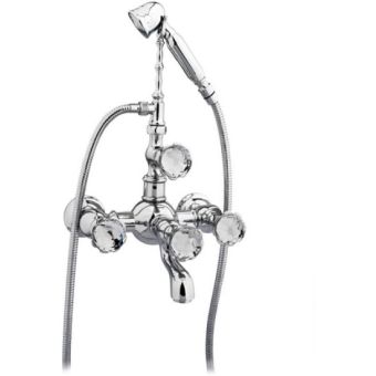 Bronces Mestre / Bath-Shower Fittings / Bath shower set with Swarovski crystal 035216.000.50