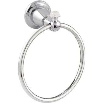 Bronces Mestre / Towel Holders / Towel ring 165mm with quartz stone 072273.QZ0.50