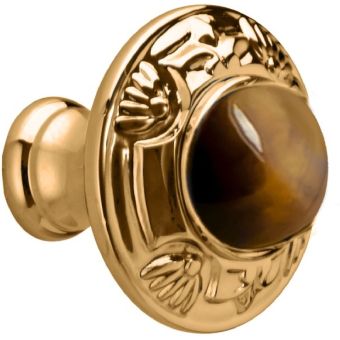 Bronces Mestre / Furniture Handles / Mihrab 38mm with tiger eye stone 0Z5747.TG0.00