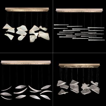 Fine Art Handcrafted Lighting / Pendant Lights / Elevate Rectangular 895140