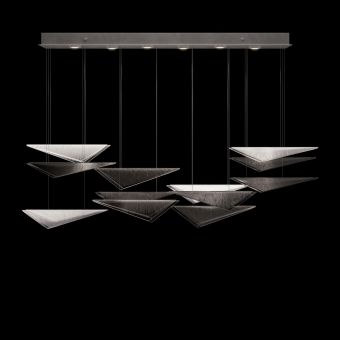 Fine Art Handcrafted Lighting / Pendants & Suspension Lights / Volo 58″W Rectangular Pendant