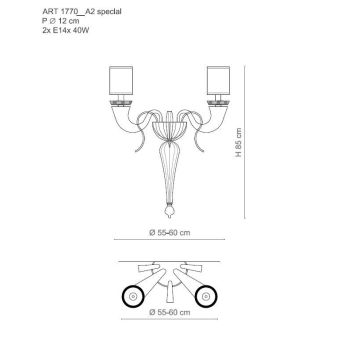 Il Paralume Marina / Wall Sconces / IL-1770/A2 Torcia