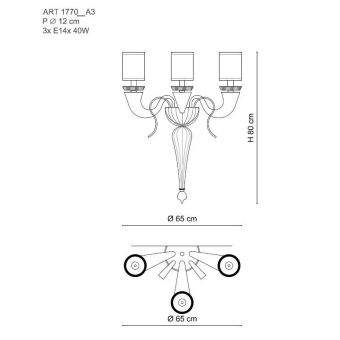 Il Paralume Marina / LED Wall Lights / IL-1770/A3 Torcia