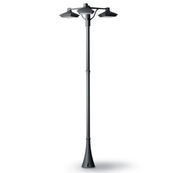 Morphis 4 | 29W - Outdoor LED Post Lamp. 3-Light, Modern Design