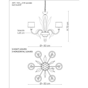 Il Paralume Marina / Chandelier / 1931/CH6