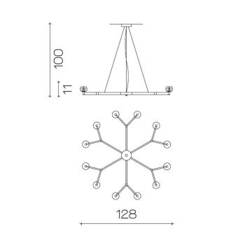 Il Paralume Marina / Chandelier / 2130/CH12