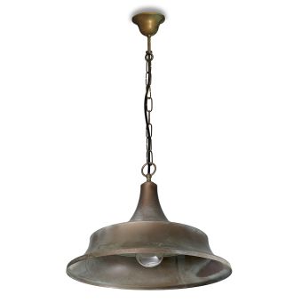 Large Brass Pendant Light for Outdoor & Indoor Atelier 3148 by Moretti Luce
