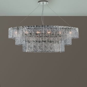 Patrizia Volpato / Chandeliers / Glace Handcrafted Murano Glass 24 Karat Gold PV-4100-S